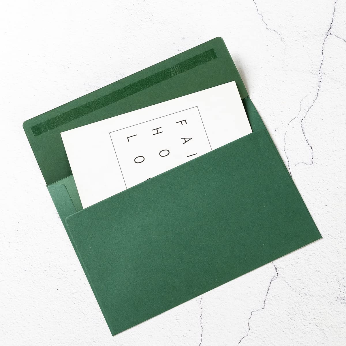A7 Envelopes 5.24×7.21 Dark Green Self-Adhesive 100 Pack – for Invitations