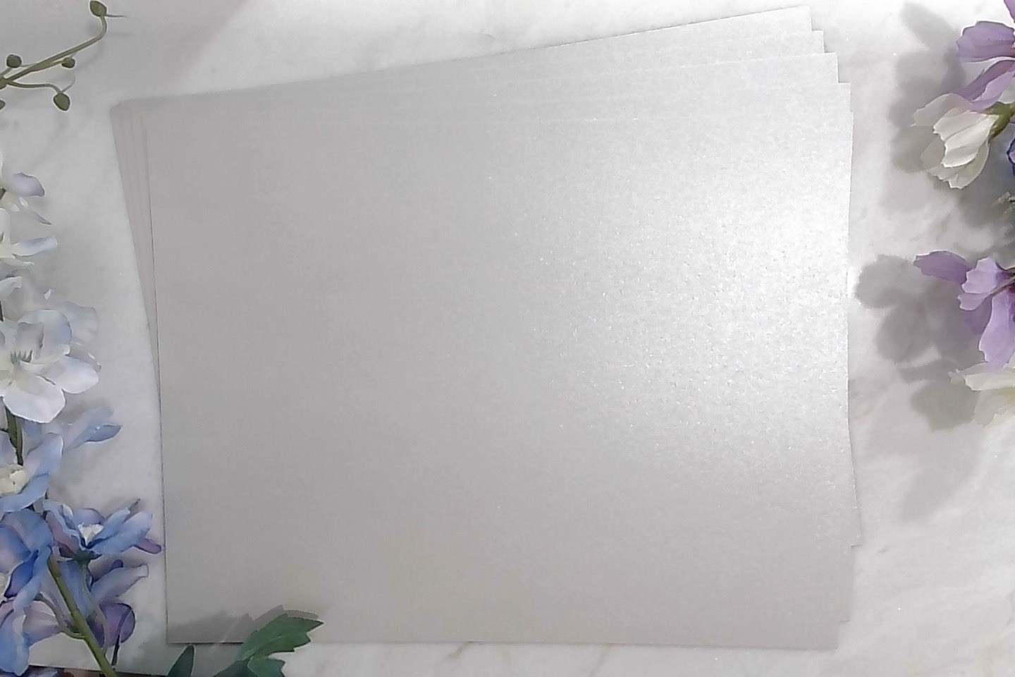 Set of 25 8.5” by 11” Curious Metallics – Lustre 92lb Cover Card Stock