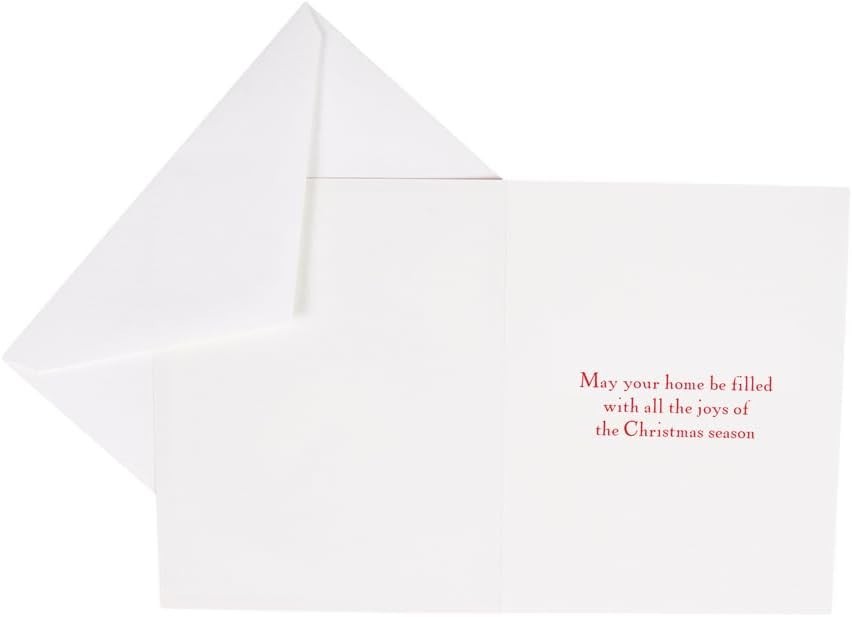 Caspari Boxed Christmas Cards, Decorated Living Room – 15 Cards (104211)