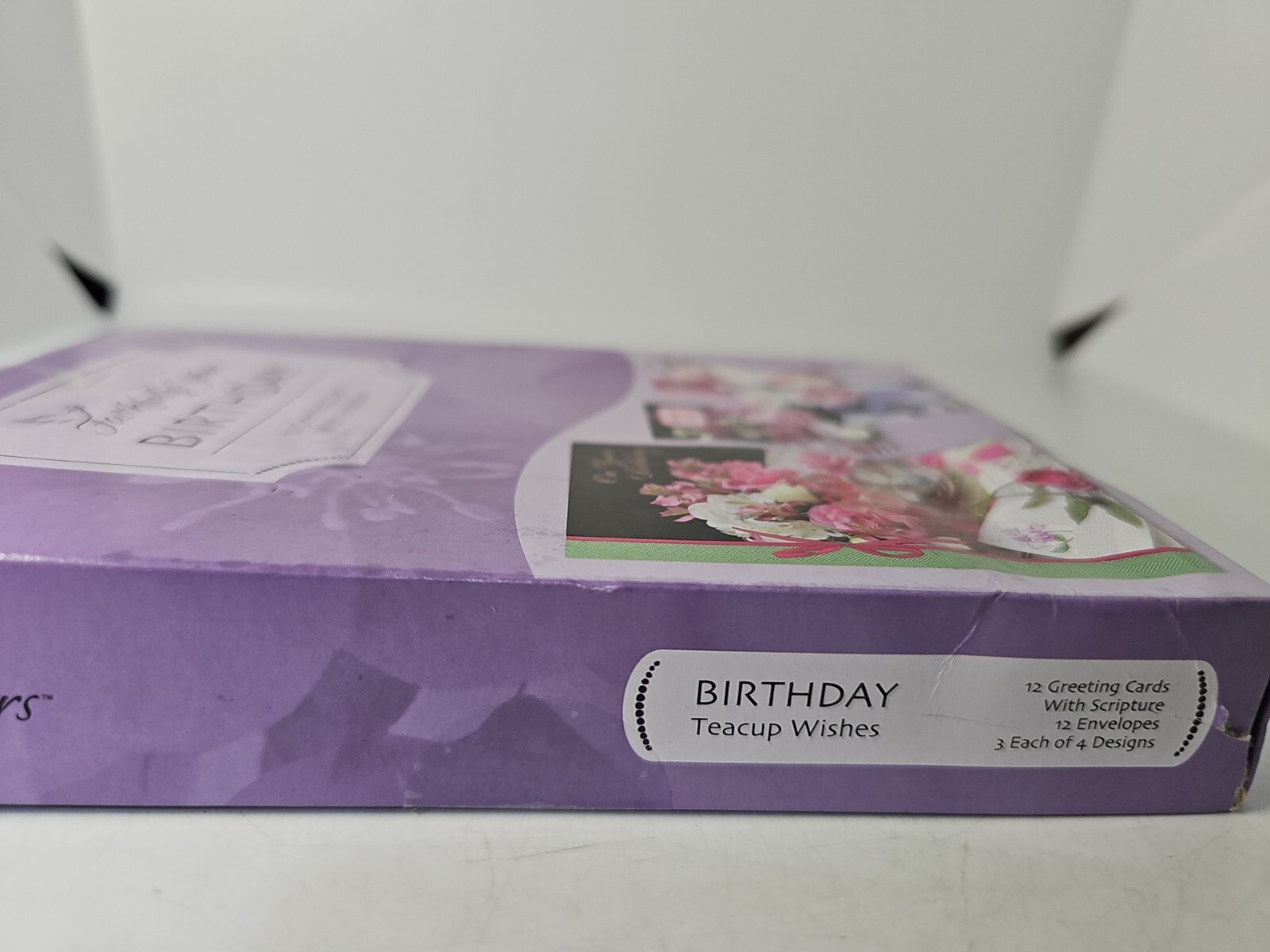 Faithfully Yours Birthday Cards featuring Teacup Wishs 12 cards With Scripture.