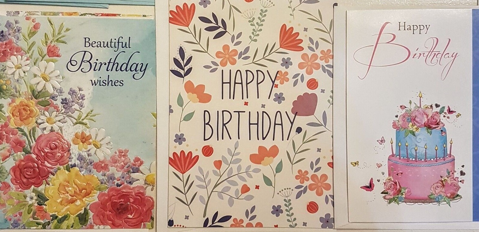 Birthday Card LOT 18 Beautiful Greeting Cards with Envelopes Arts & Crafts