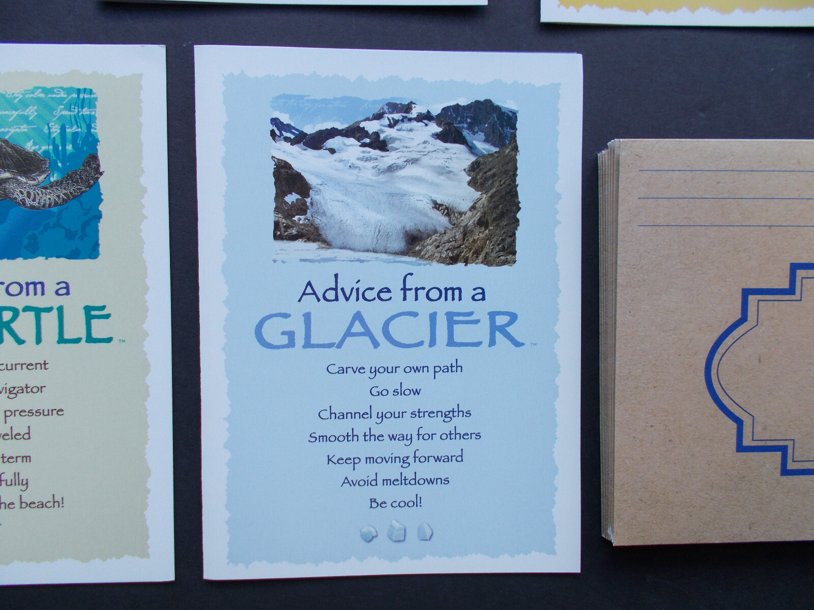 SET OF 8 “ADVICE FROM” BLANK NOTE CARDS + ENVELOPES, 8 DIFFERENT DESIGNS