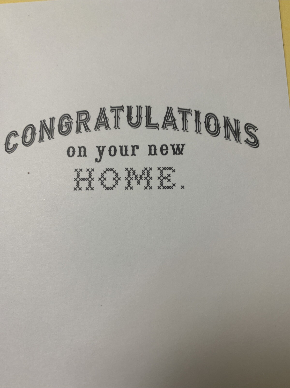 Congratulations On Your New Home Sweet Home 5”x7” Hallmark Greeting Card