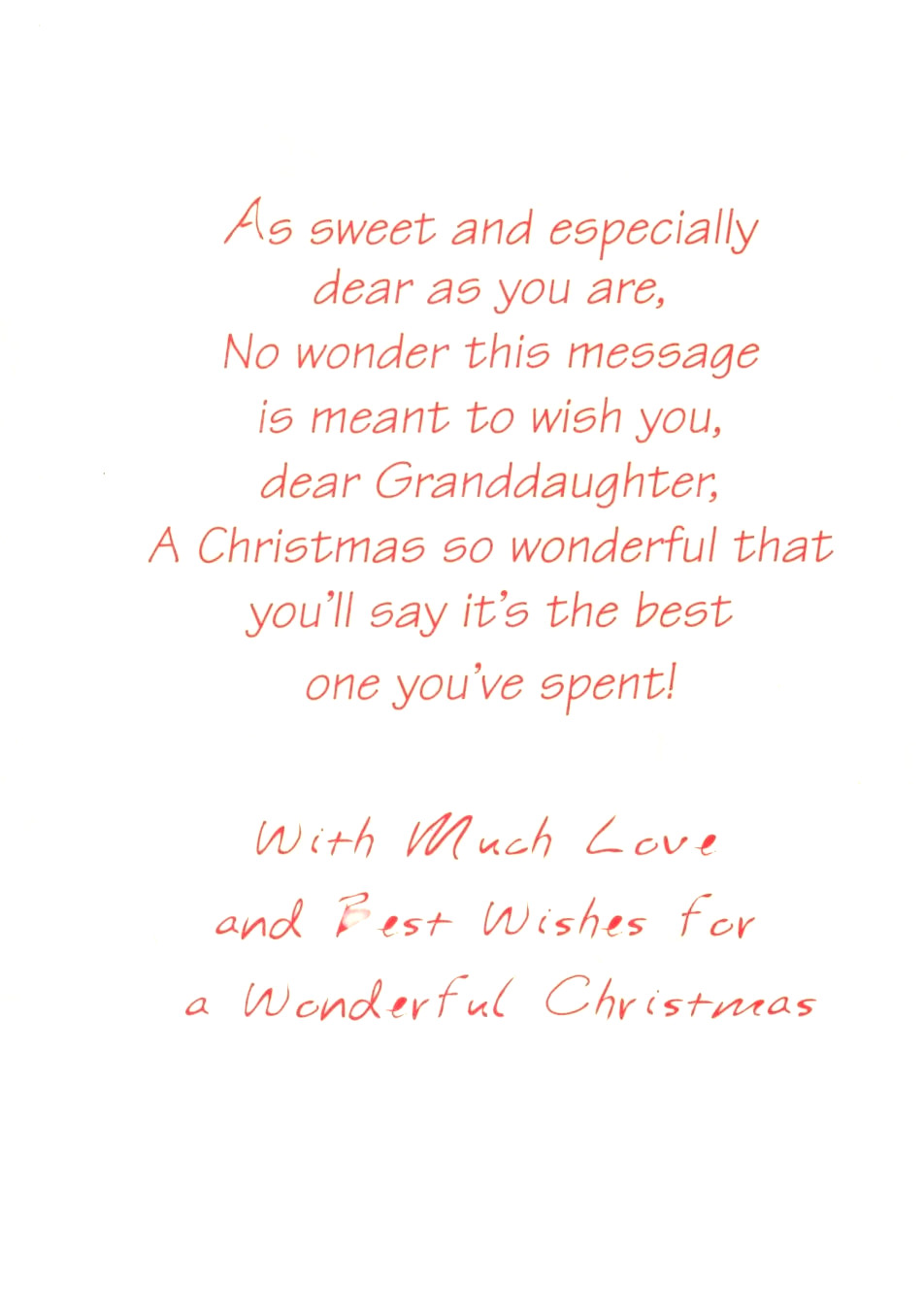 Merry Christmas Granddaughter Boat Ocean Dolphin Florida Santa Greeting Card