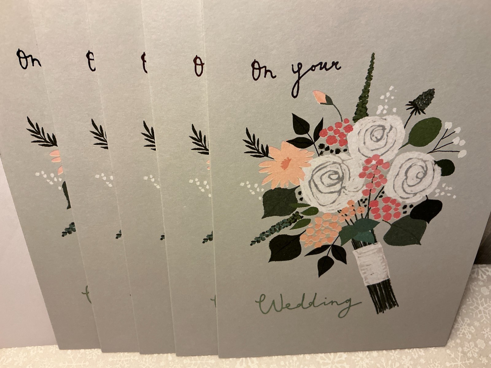 WEDDING RSVP GREETING CARDS New with Envelopea LOT 5 “A WISH FOR YOU AS YOU….”