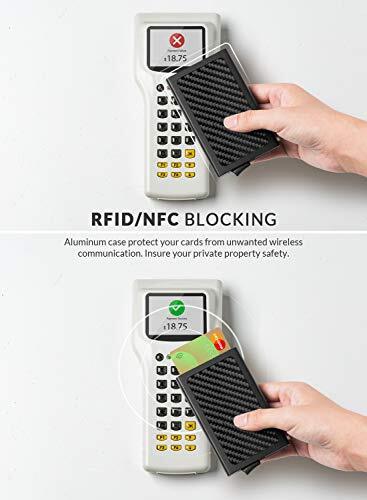 Pop Up Wallet,Slim Minimalist Credit Card Holder For Men and Women RFID Blocking