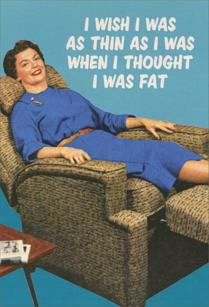 Woman on Recliner Funny Birthday Card – Greeting Card by Nobleworks