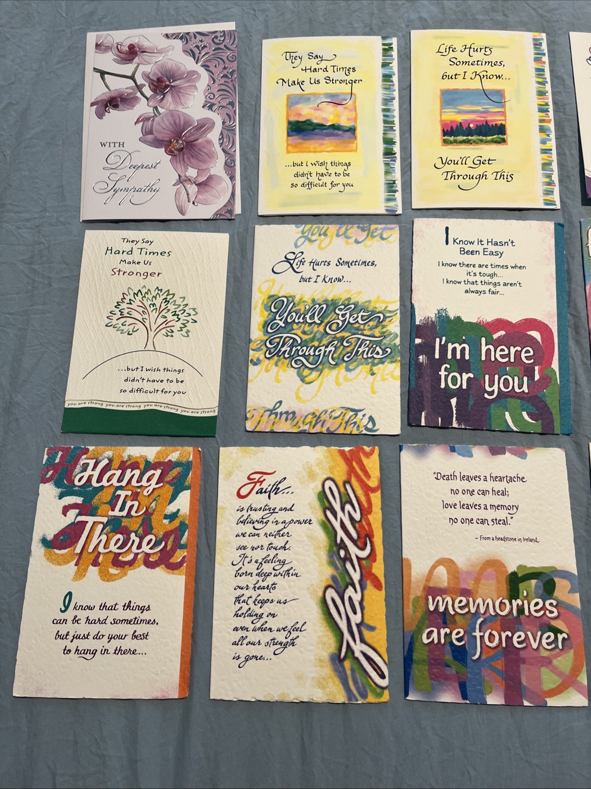 Blue Mountain Arts Sympathy & Hard times greeting cards