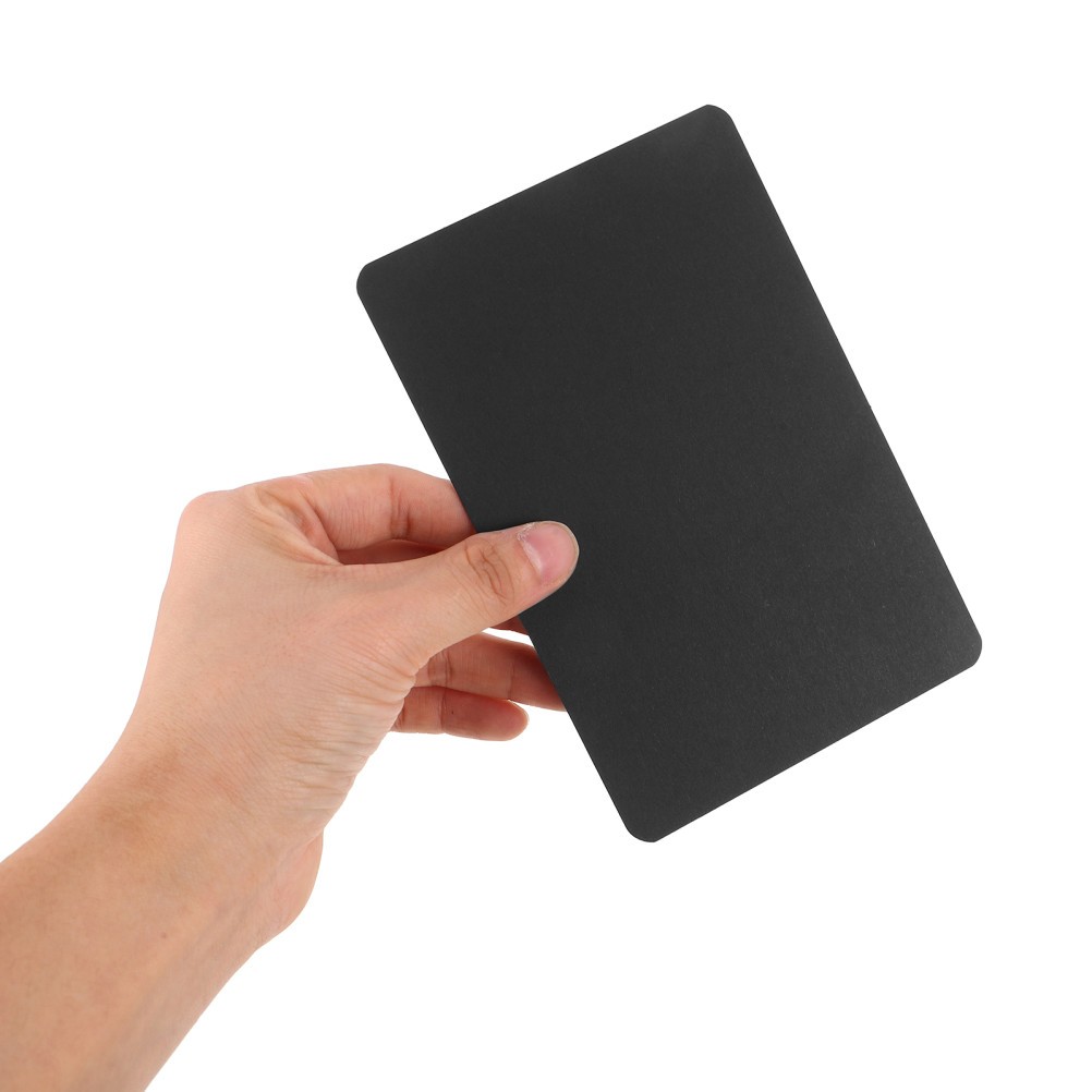 100Pcs Reusable Black Paper Greeting Cards with Smooth Surface for Craft