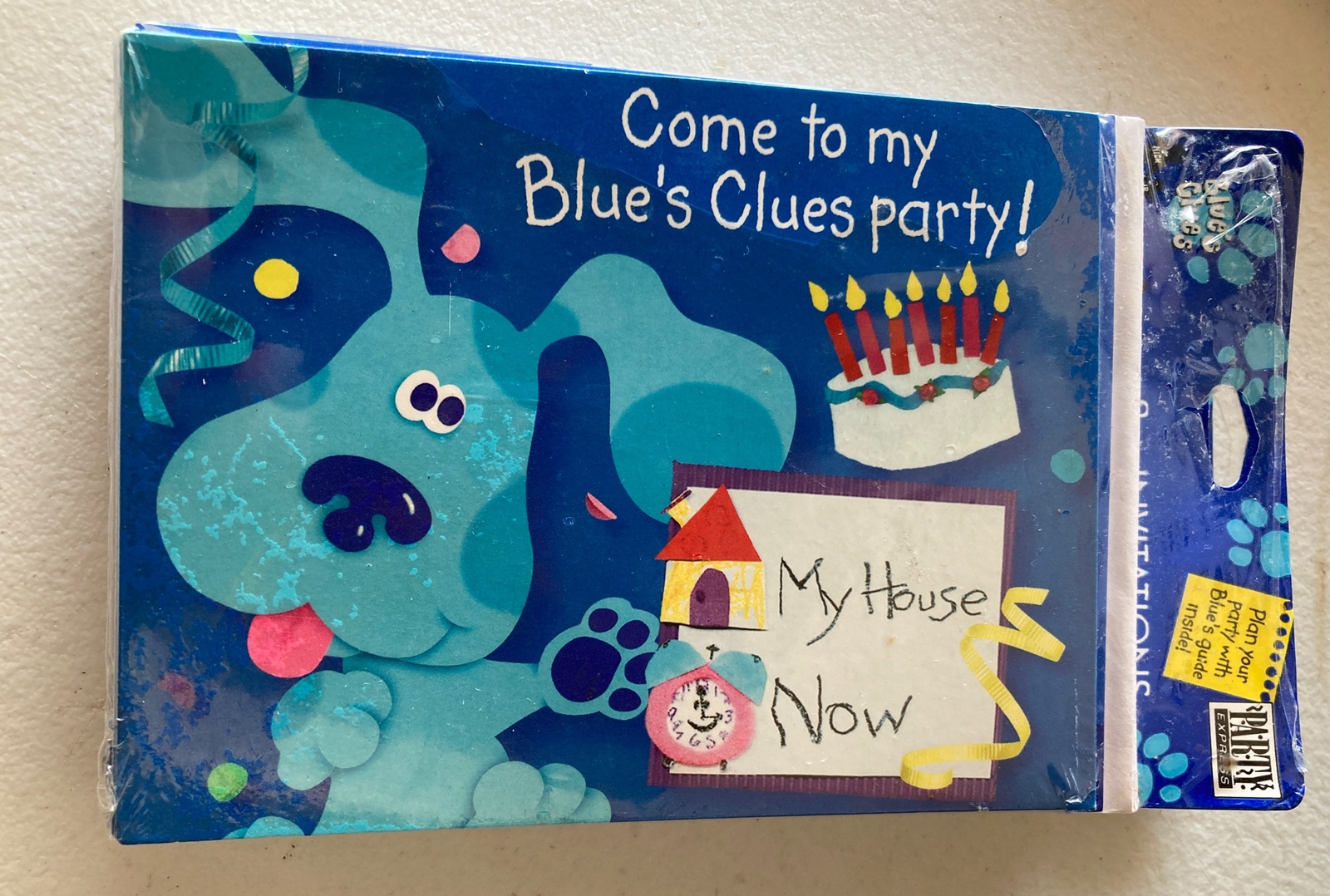 Blues Clues Invitations Birthday Vintage 1999 Nickelodeon Kids New Sealed 8 Pc