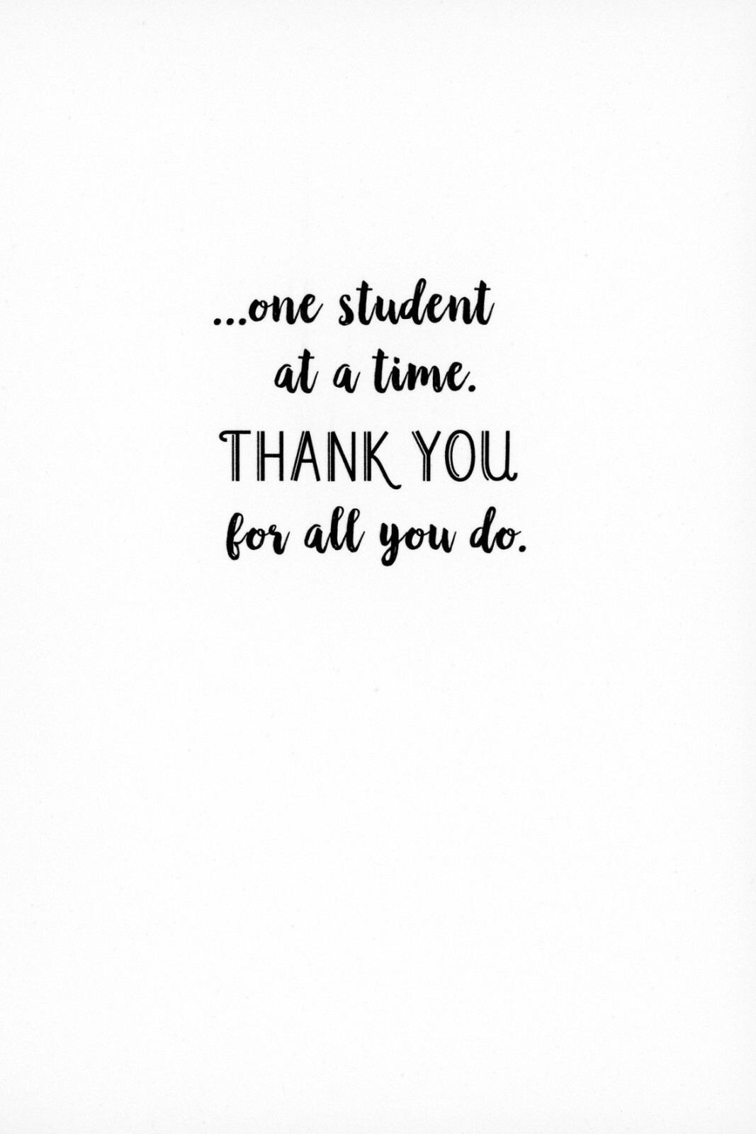 Thankful TEACHER APPRECIATION DAY Card, Thank You From Student by Hallmark +✉