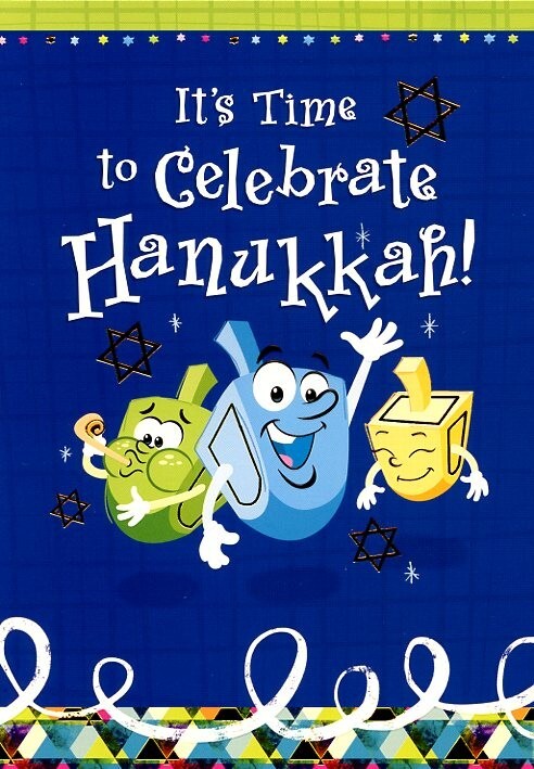 It’s Time To Celebrate Hanukkah! – HANUKKAH GREETING CARD – 70222