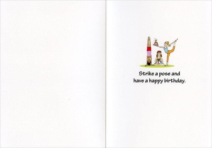 Birthday Yoga Funny Birthday Card – Greeting Card by Nobleworks