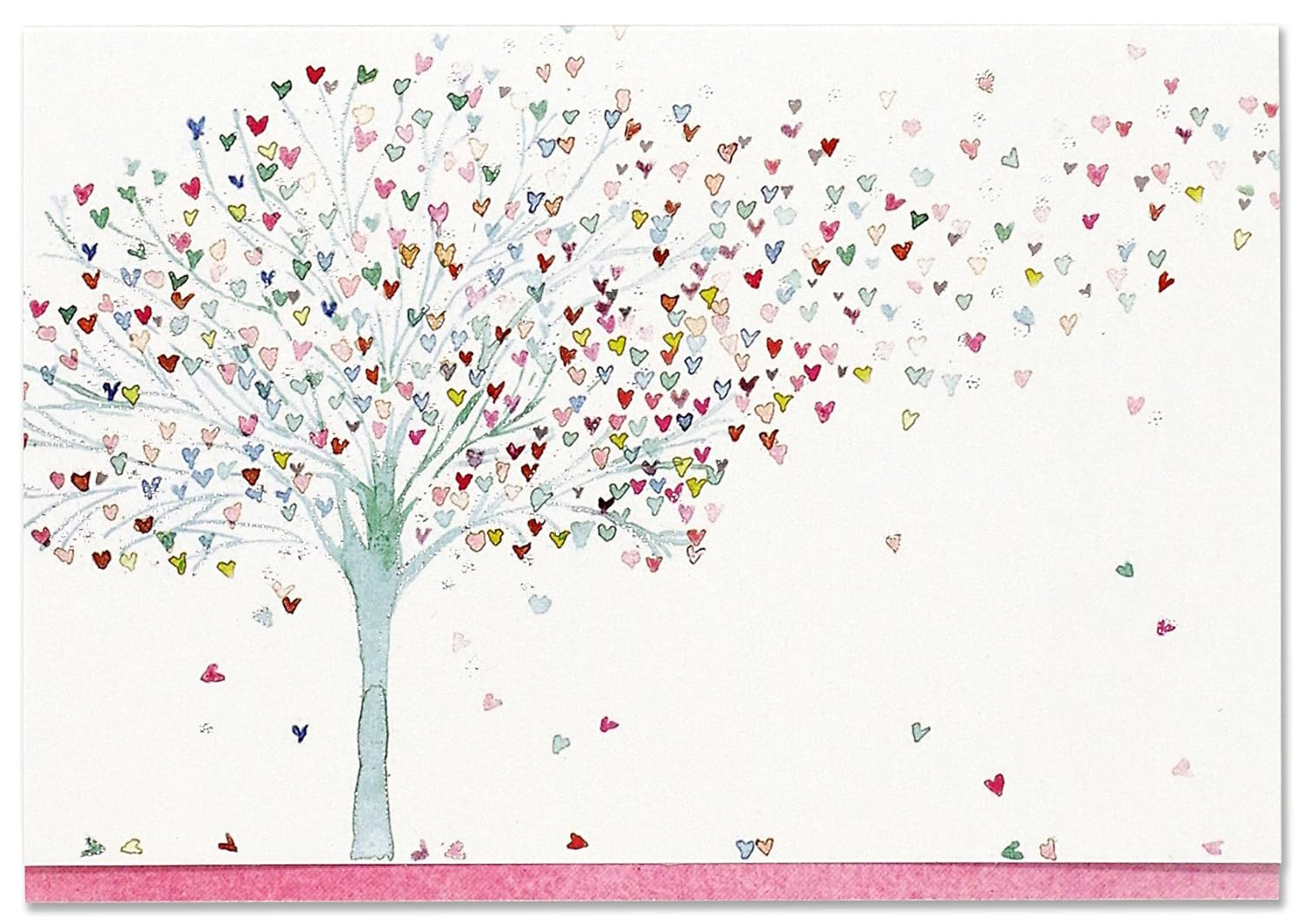 Tree of Hearts Note Cards (14 Cards, 15 Self-Sealing Envelopes)