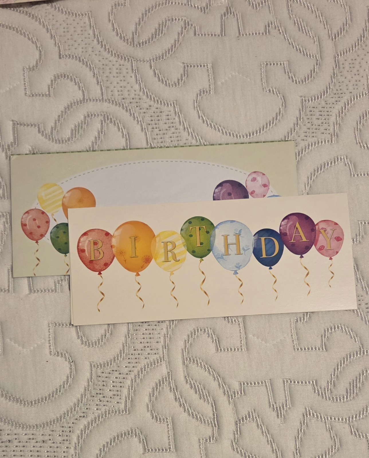 Unknown Brand Happy Birthday Balloon Card Filled Love & Joy W/ Envelope