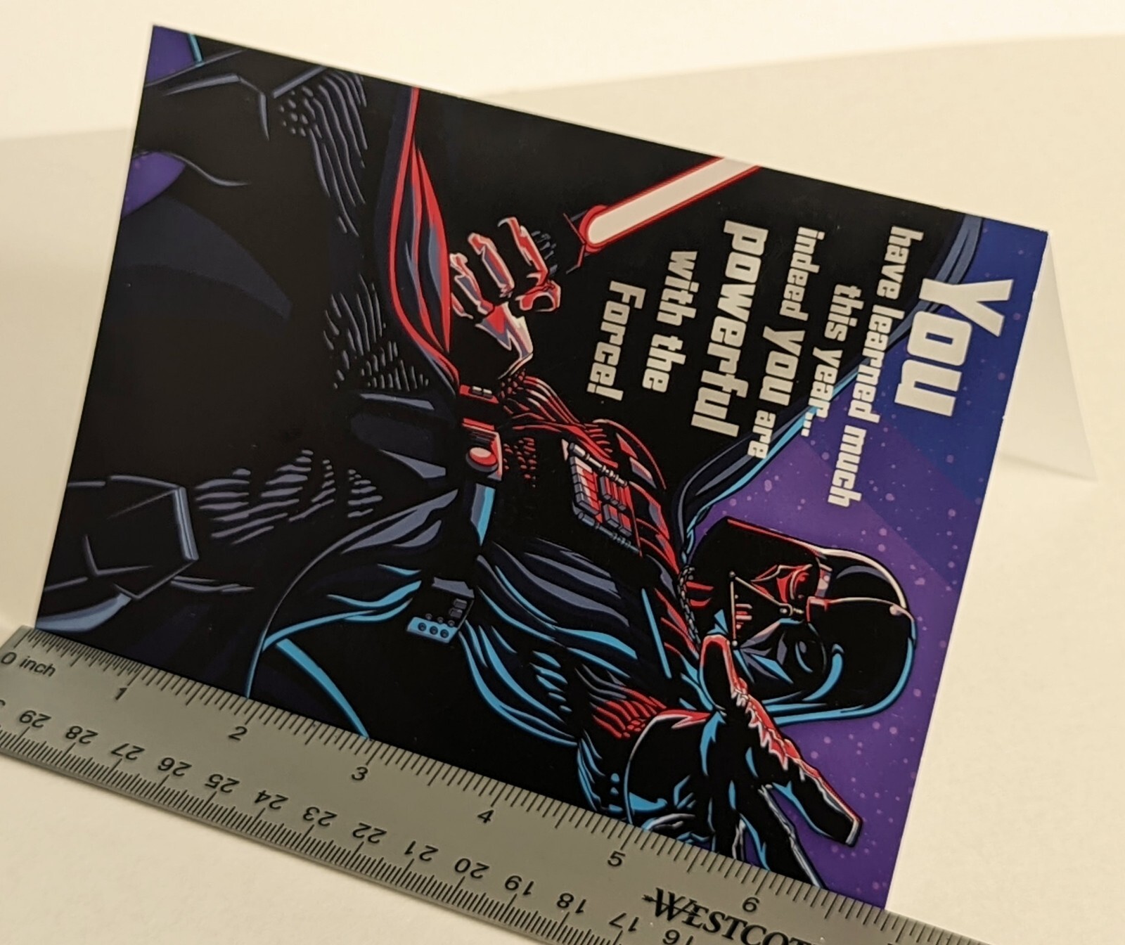 Star Wars Happy Birthday Greeting Card (+ Envelope 5×7″)/ Kid