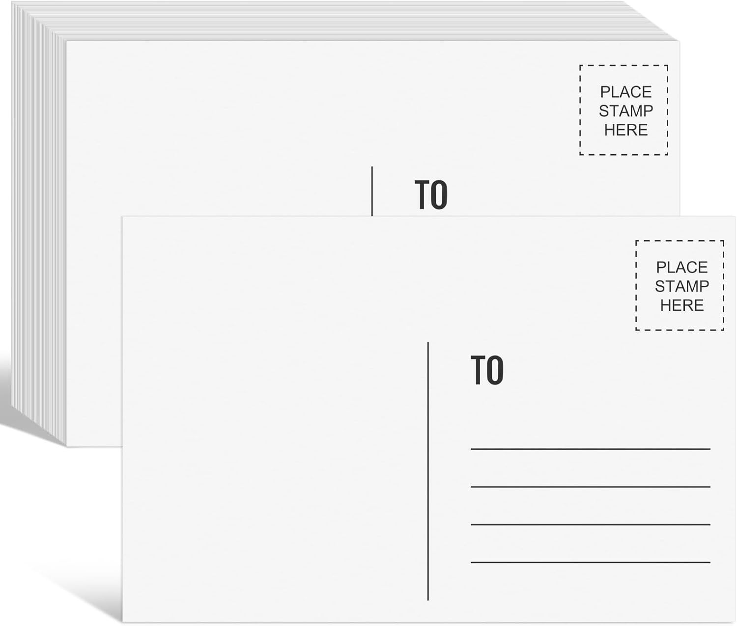 94PCS Blank 4×6 Postcards, 300 GSM White Paper for Mailing & Invitations