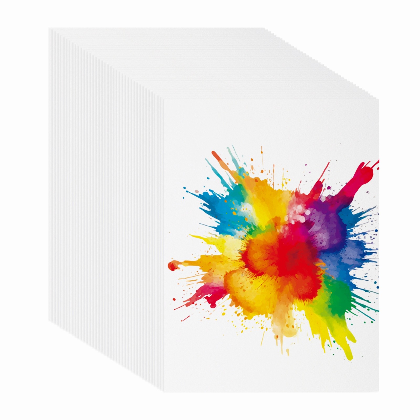 128 Sheets Cotton Watercolor Paper 140lb/300 GSM Paint Paper 6×12 Inch
