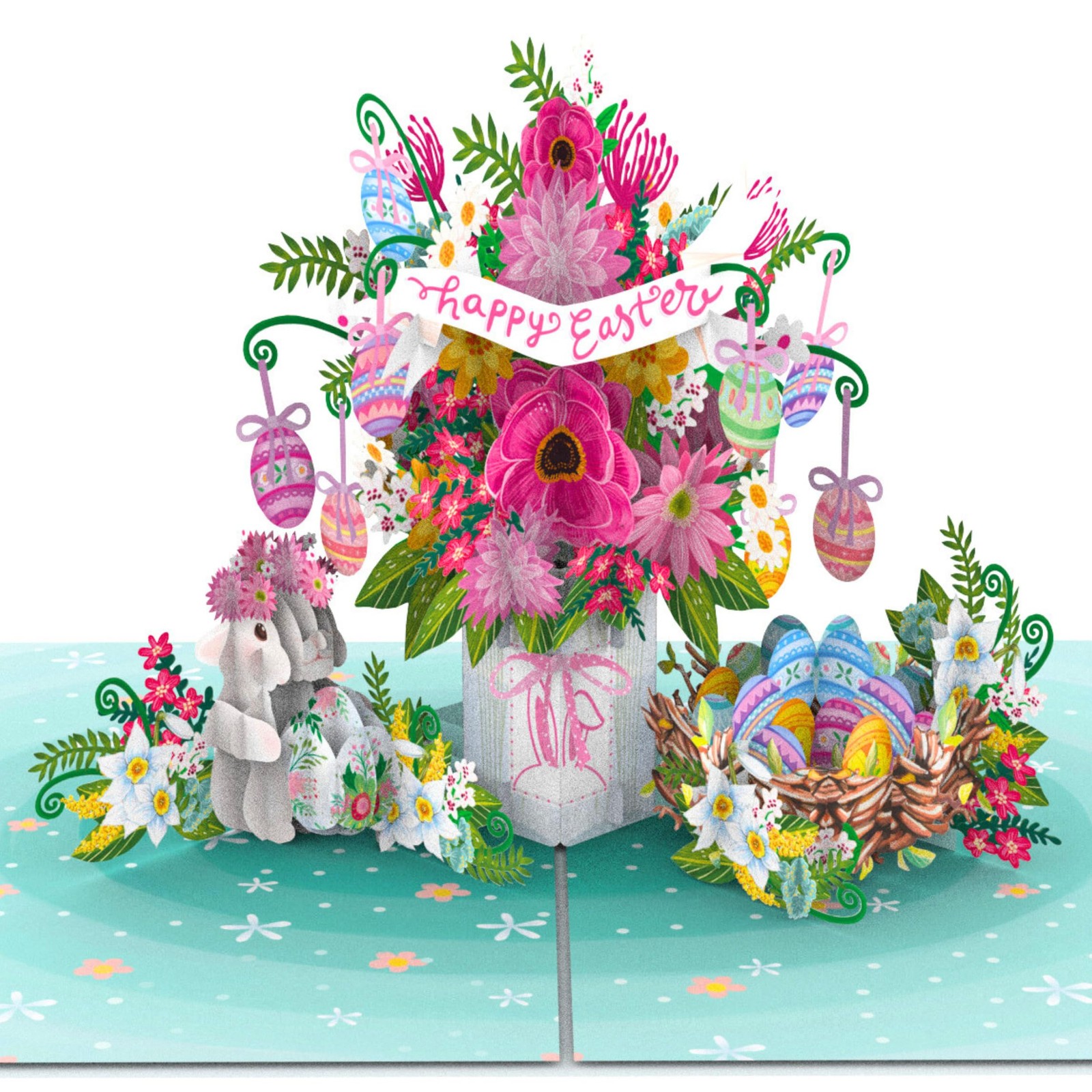 – Happy Easter Pop Up Card, 6×8 in Pop Up Easter Card For Kids, Adults, Famil…