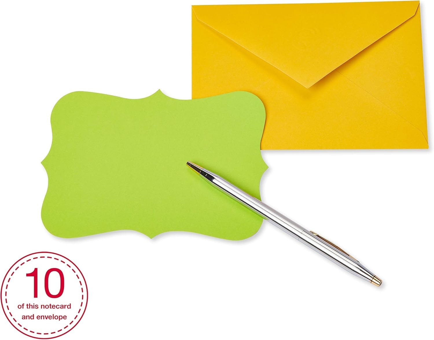 Single Panel Blank Cards with Envelopes, Bright Colors, Patterns and Shapes 4…