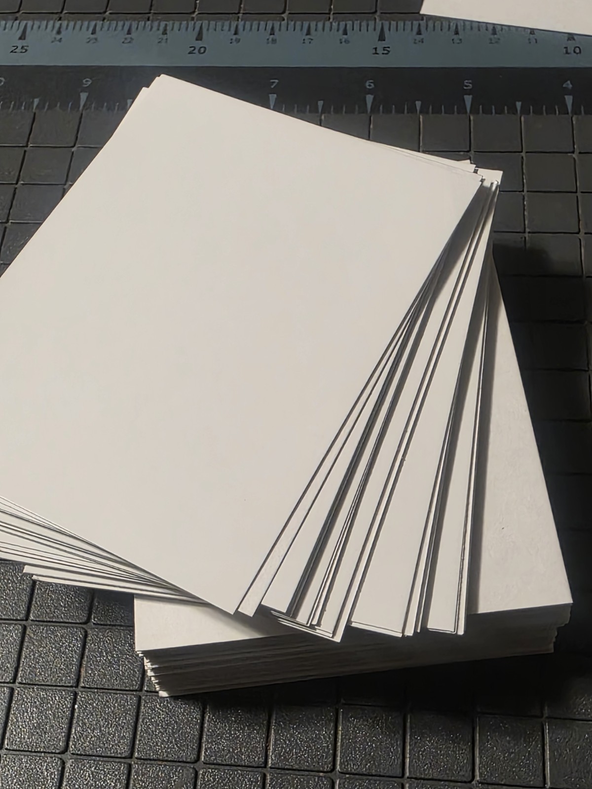 Blank White Inventory Cards 3″x4″ (100 Pieces) Thin White Cardboard Sheet Stock
