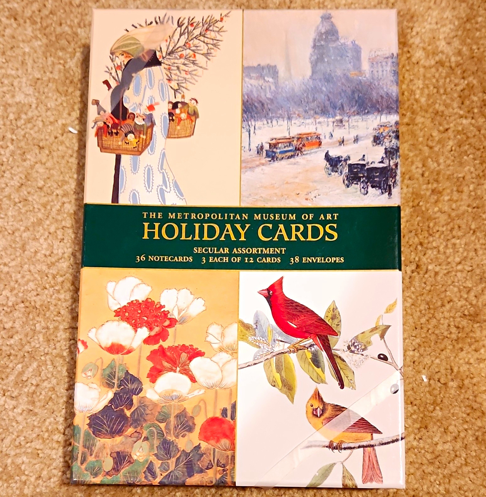 The Metropolitan Museum of Art Holiday Secular Notecards 36 + 38 Envelopes