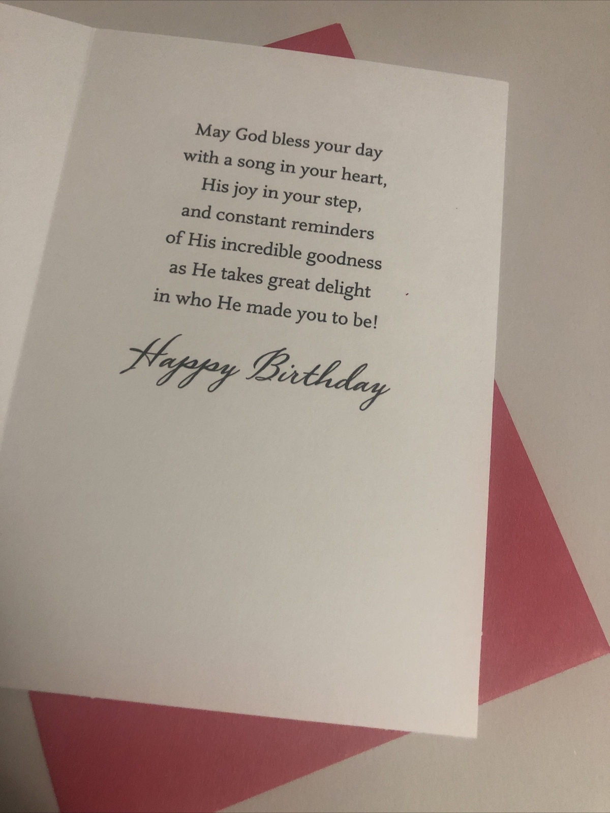 Happy Birthday Religious God’s Blessings On Your Birthday 5”x7” Greeting Card