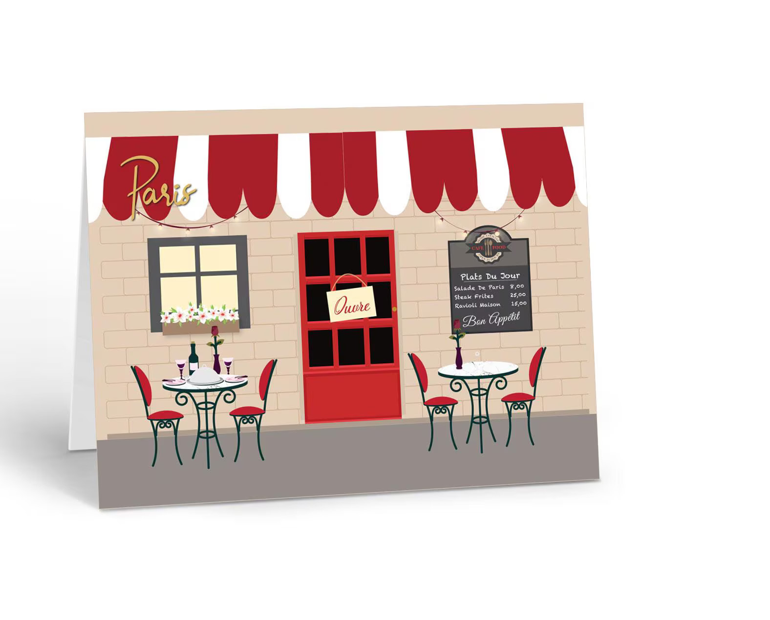 Stonehouse Collection | Paris Bistro Note Cards | French Inspired – B14564