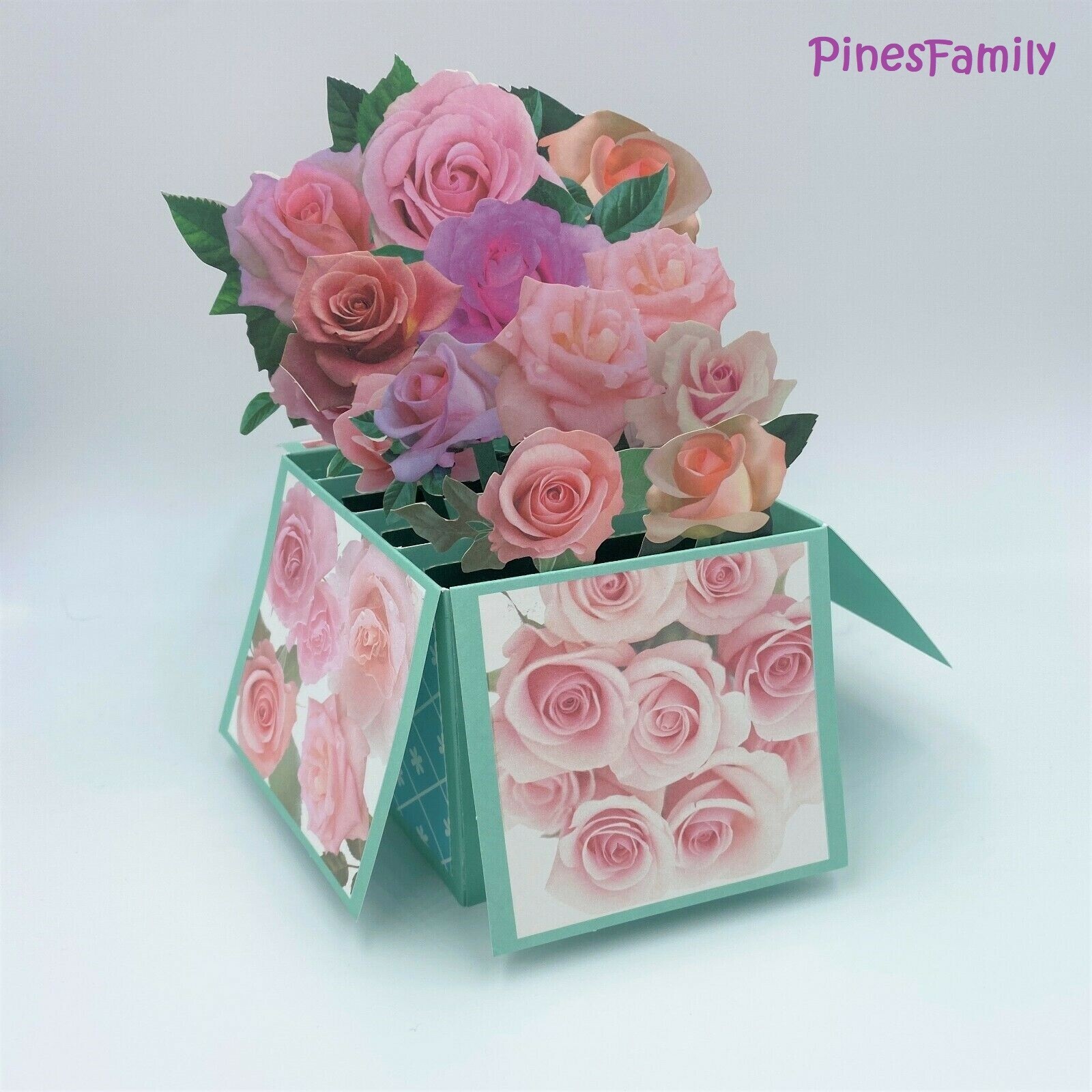 G06-3D Pop Up Flower Box Greeting Card | Birthday, Mother’s day&all occasions