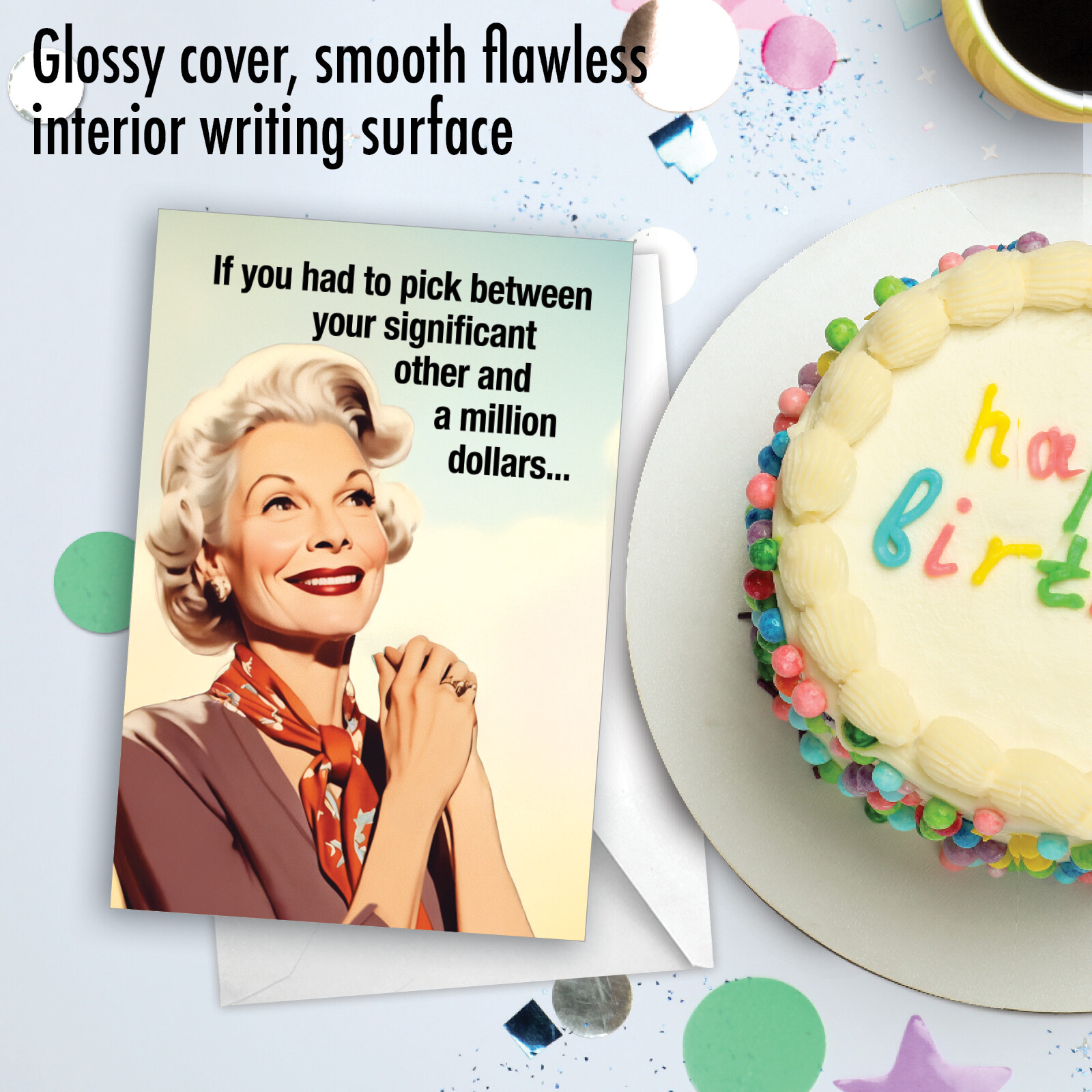 1 Funny Birthday Greeting Card with Envelope Bday You Are Priceless -NobleWorks