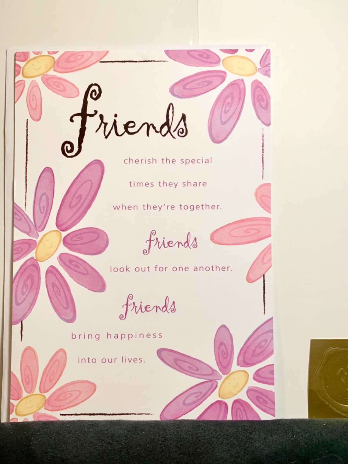 Friendship Thinking of You Card Friends Bring Happiness