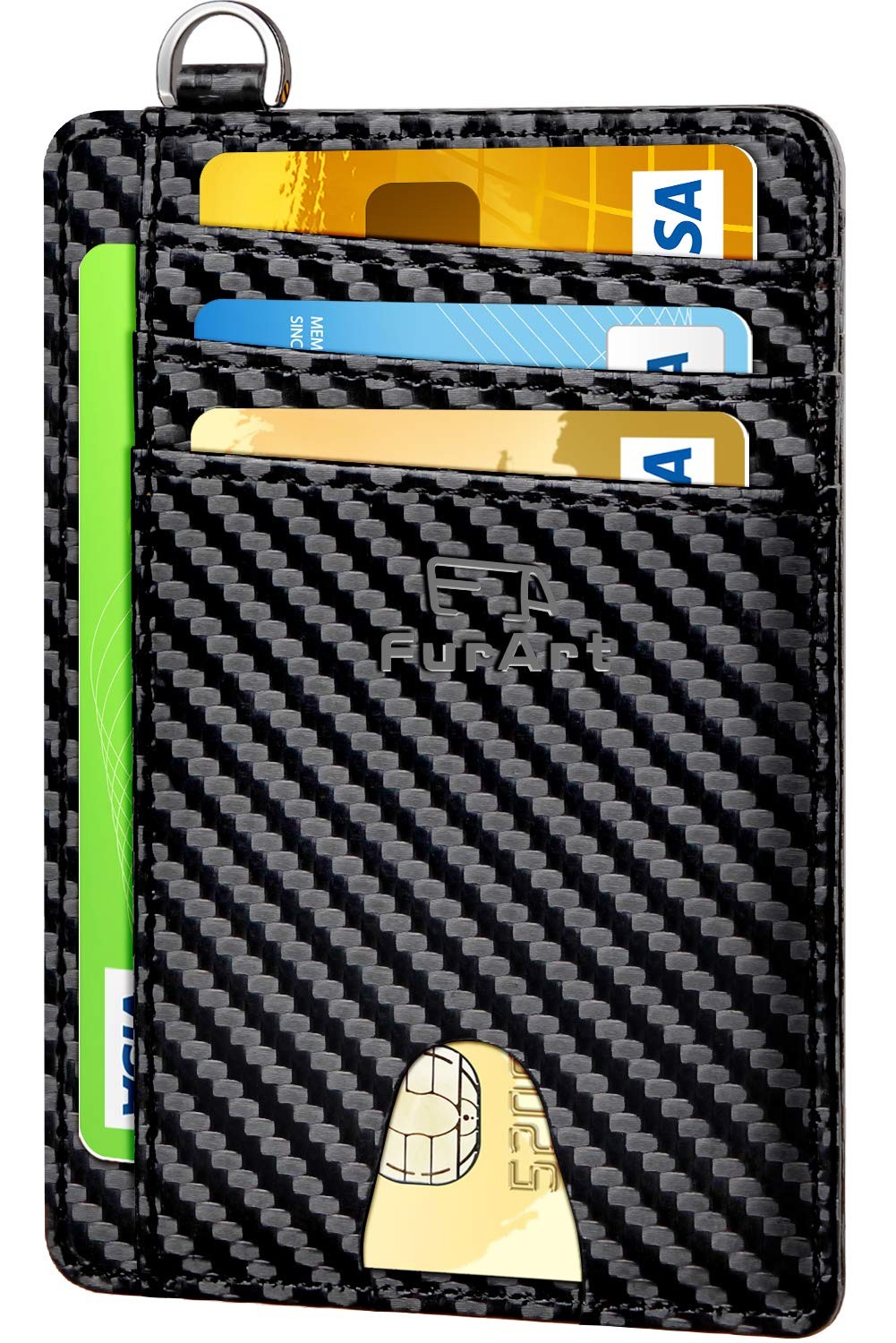 FurArt Slim Minimalist Wallet, Front Pocket Wallets, RFID Blocking, Credit Ca…