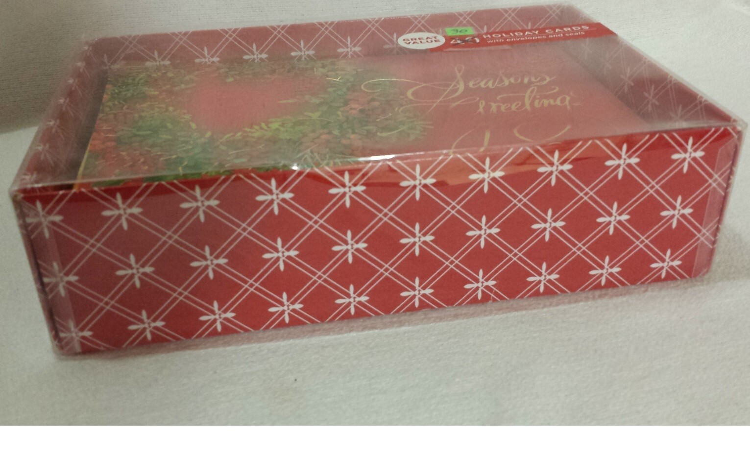 Christmas Greeting Cards w/ Envelopes+ Seasons Greetings Partial Box Lot/30