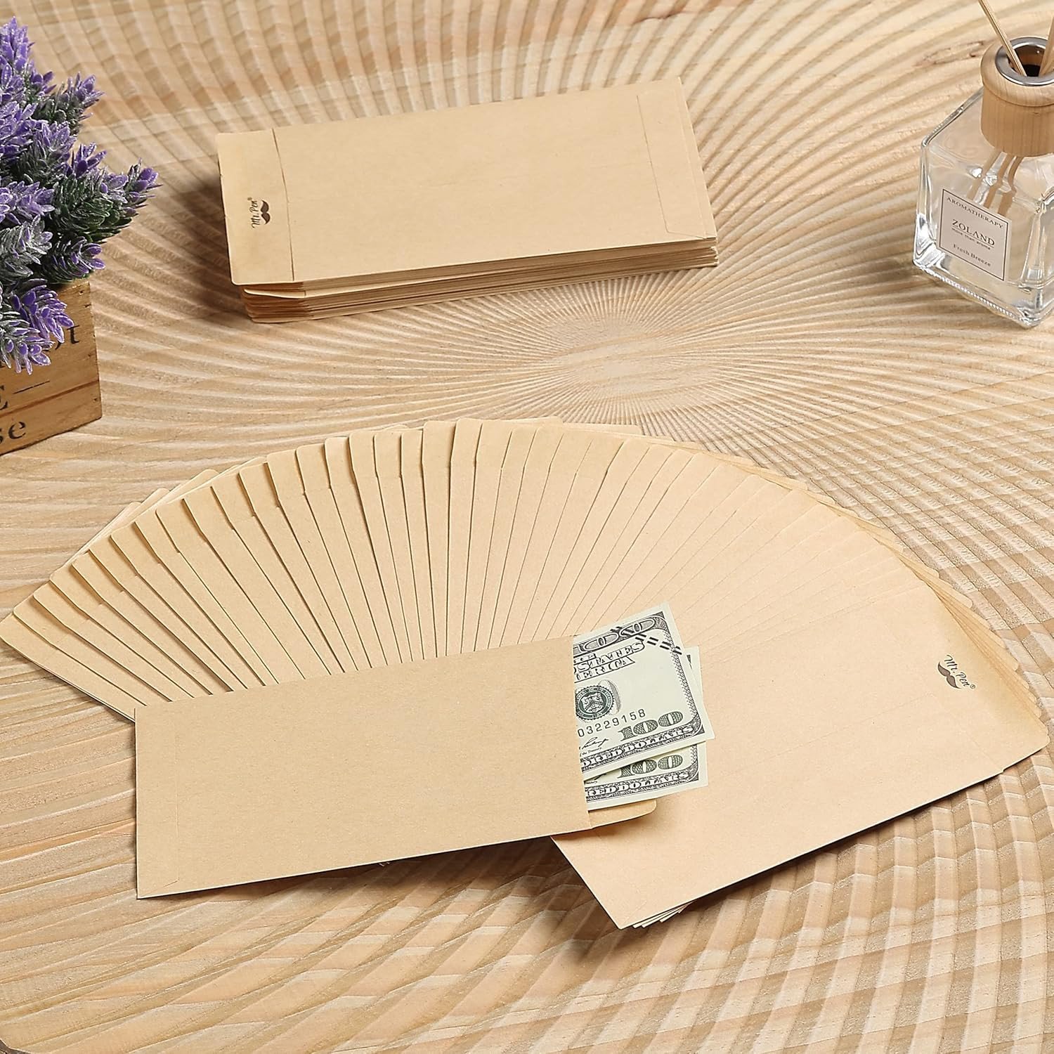 Mr. Pen- Money Envelopes, 100 Pack, 6.5″ X 3.5″, Cash Saving Challenge, Small Mo