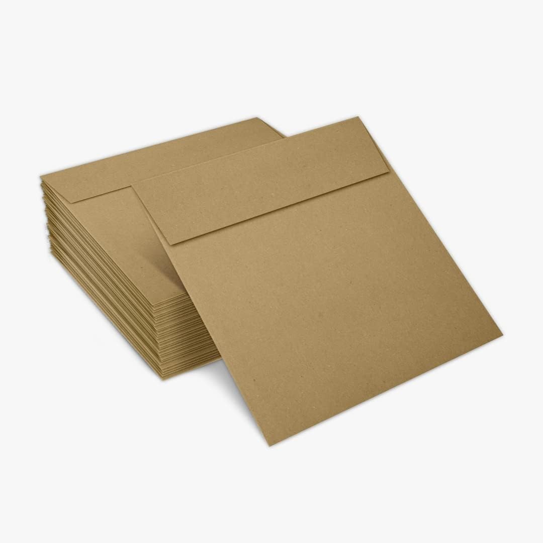 LUXPaper Square Invitation Envelopes | Peel & Press | 5 x 5 | Grocery Bag B…
