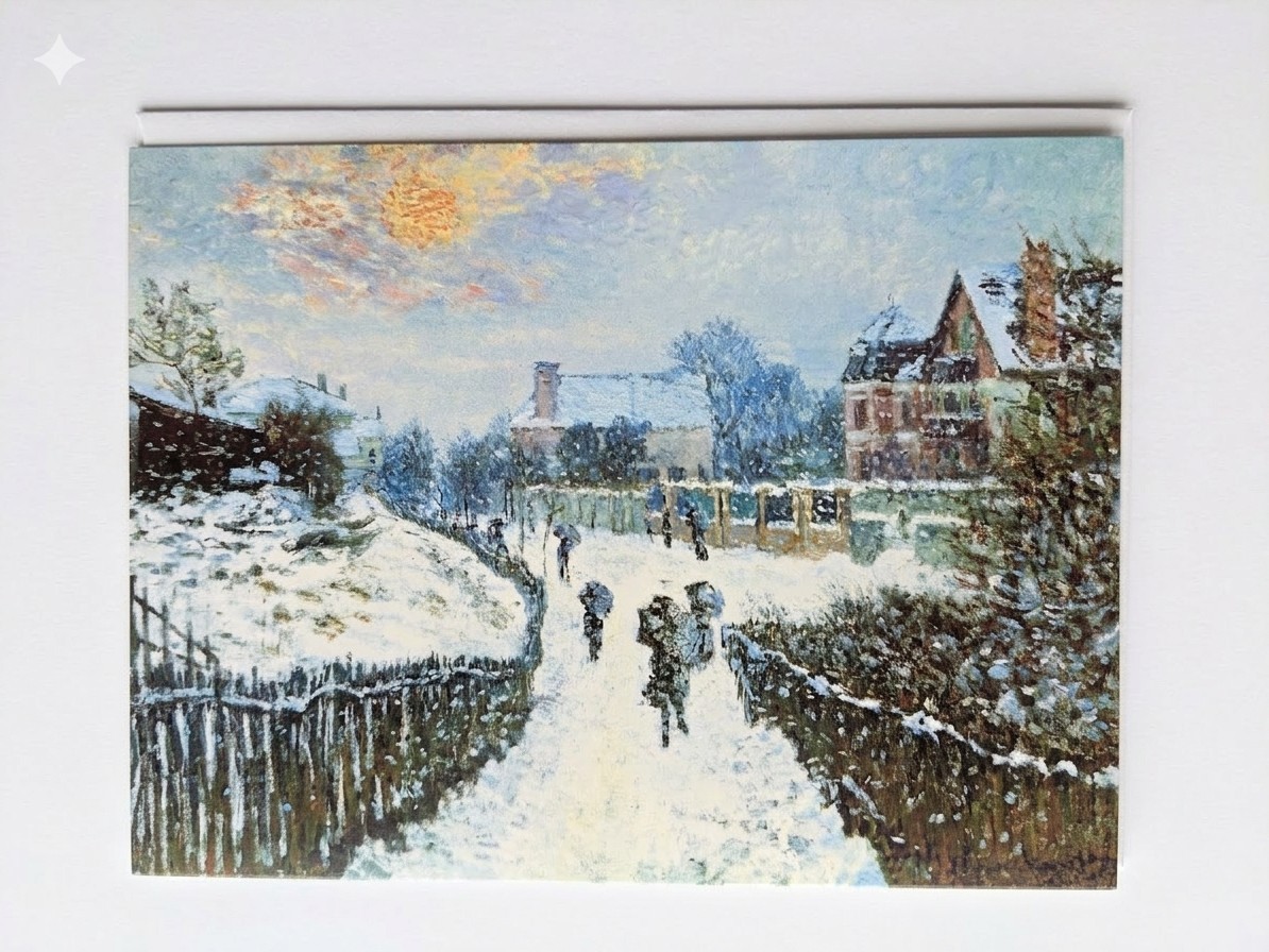 Claude Monet Impressionist Art Folded Greeting Card. Galison 6.5×5 in