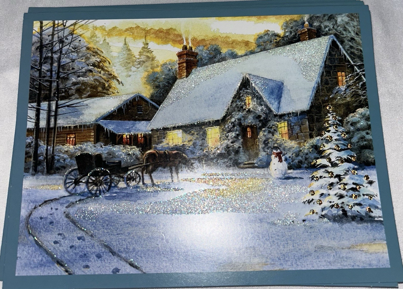 Burgoyne Embellished Christmas Cards NEW Holiday Greeting Cards Asst Lot Of 29
