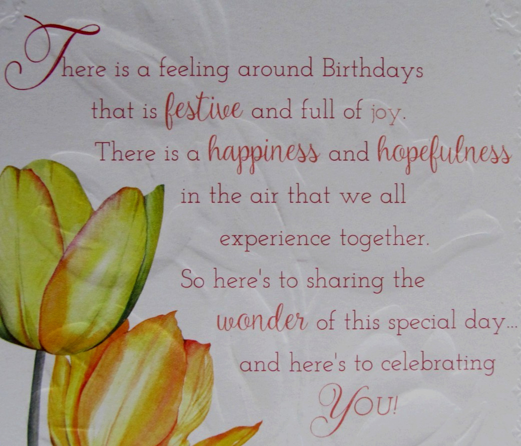 Exclusively Crafted For You Birthday Card, Env. & Seal – Orange & Yellow Tulips