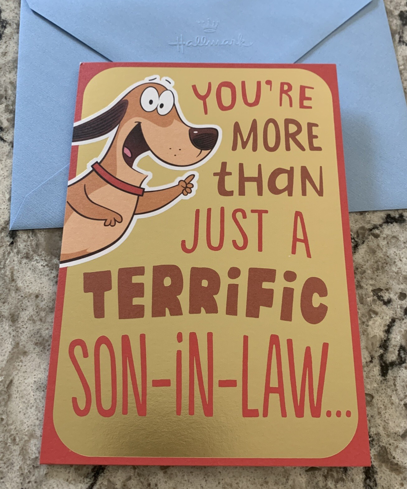 Father’s Day – Son In Law Awesome Dad 5”x7” Hallmark Greeting Card