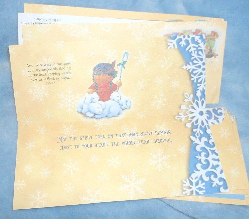 25 His Delight! Seasons Greetings CHRISTMAS Long Card & Envelopes 8.5″ Christian