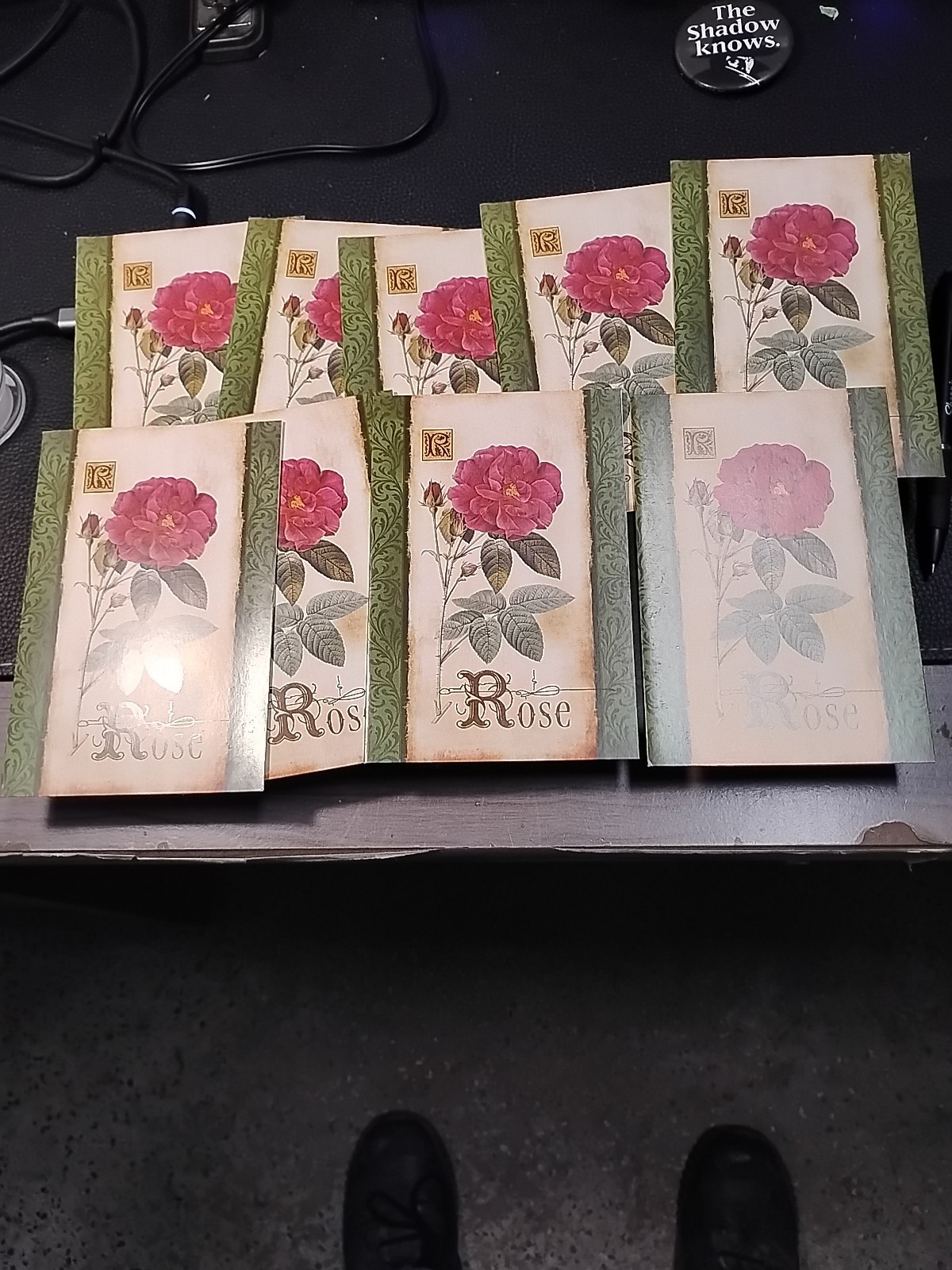 New Vintage Rose Greeting Cards Lot Of 10 W/Envelopes