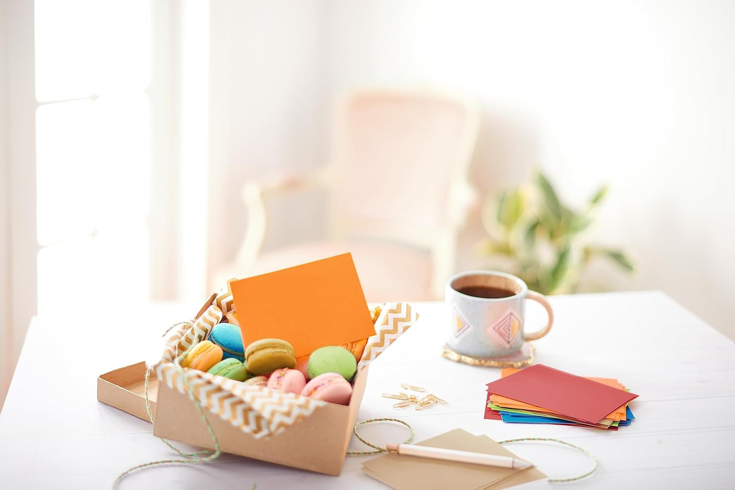 Single Panel Blank Cards with Envelopes, Earthtone Colors (100-Count)