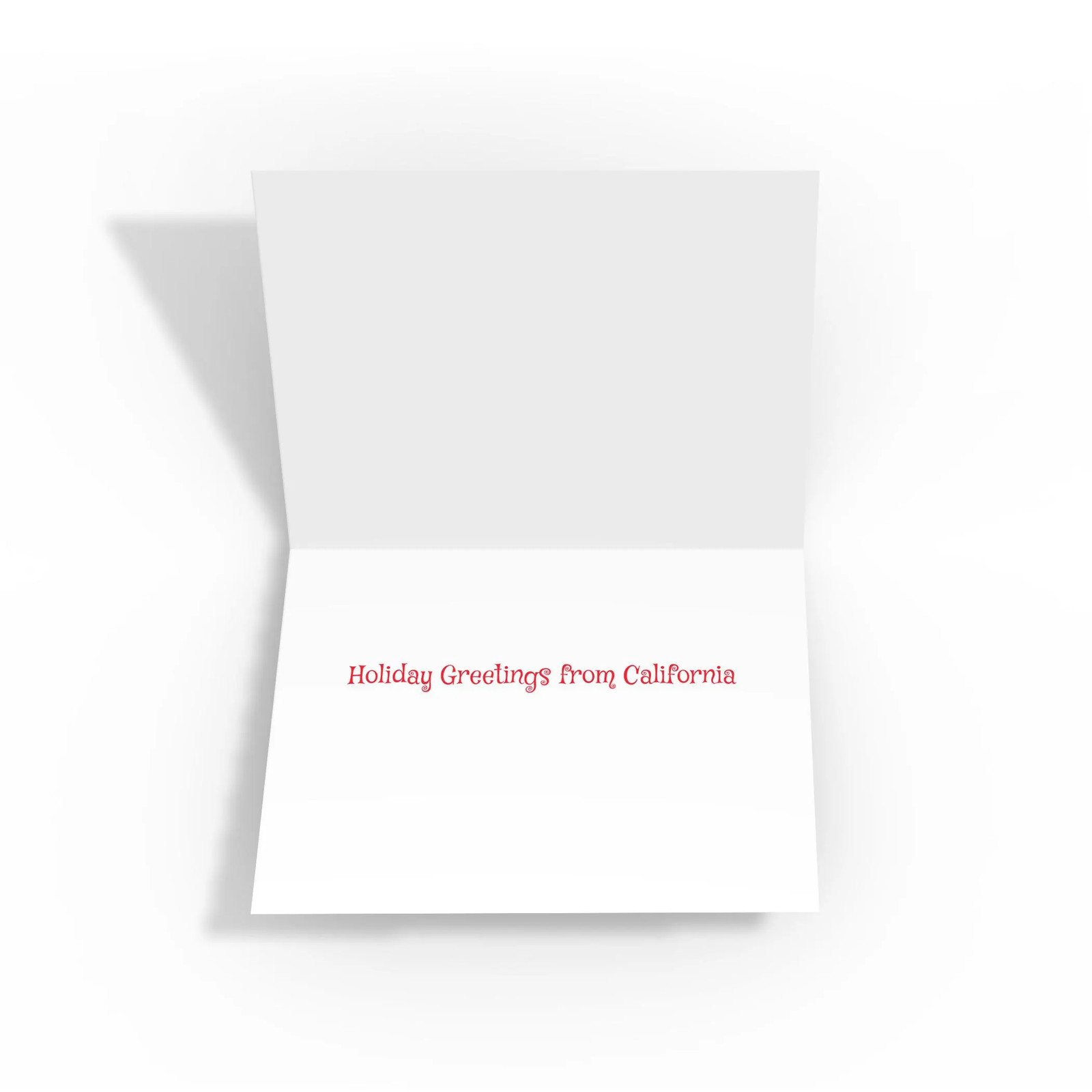 Stonehouse Collection – California Christmas Card – Santa Flying Over California