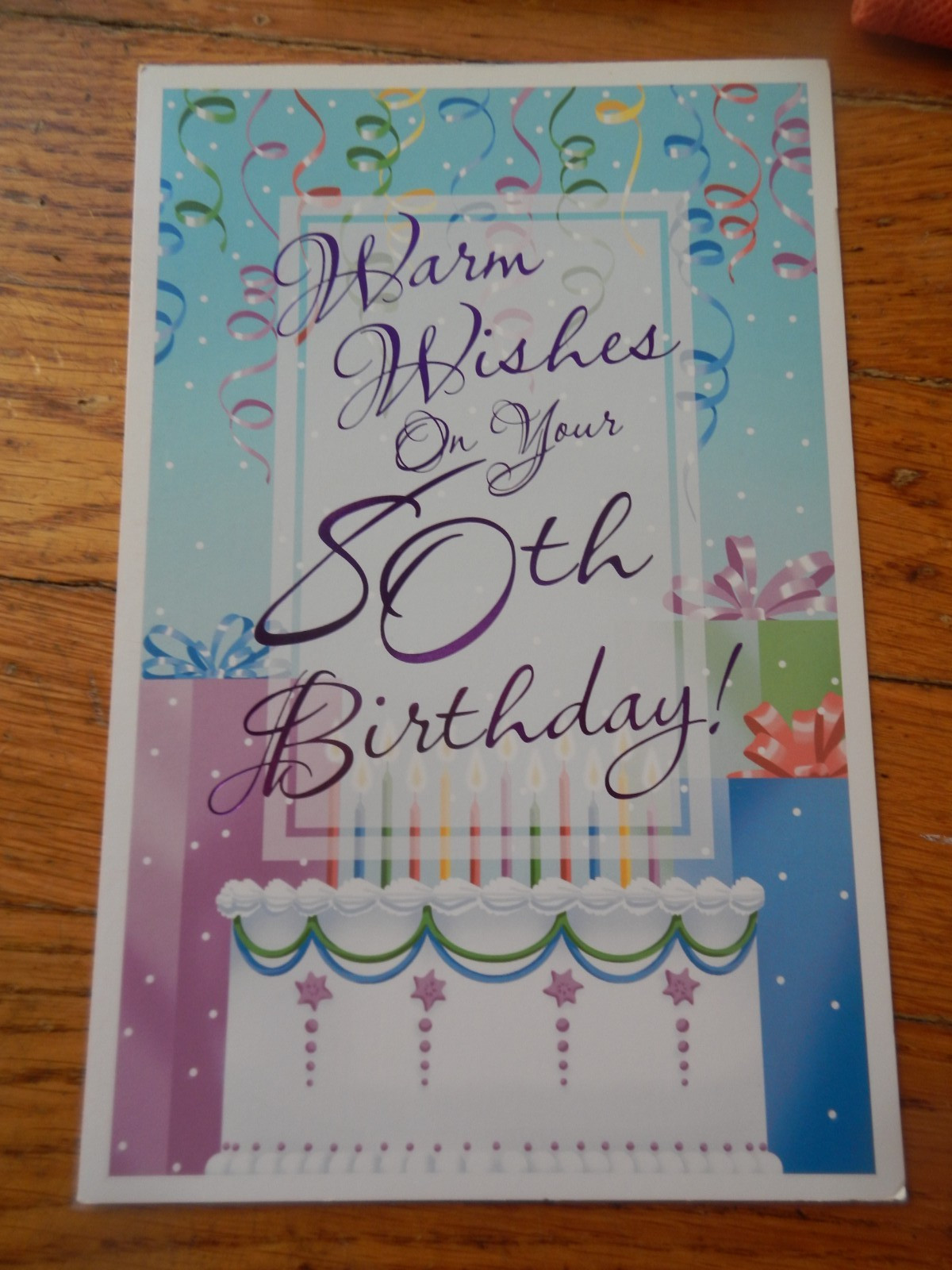 BELLA GREETINGS CARD FOR 80TH BIRTHDAY; BRAND NEW; MADE IN USA w/ENVELOPE