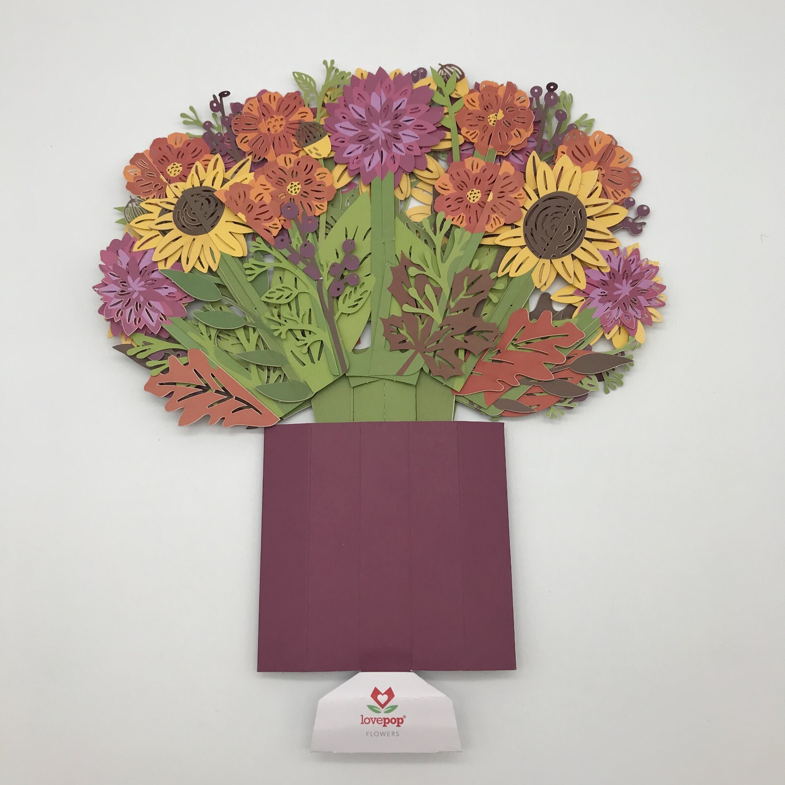 Love Pop Sunflower Bouquet 3D Pop-Up Card