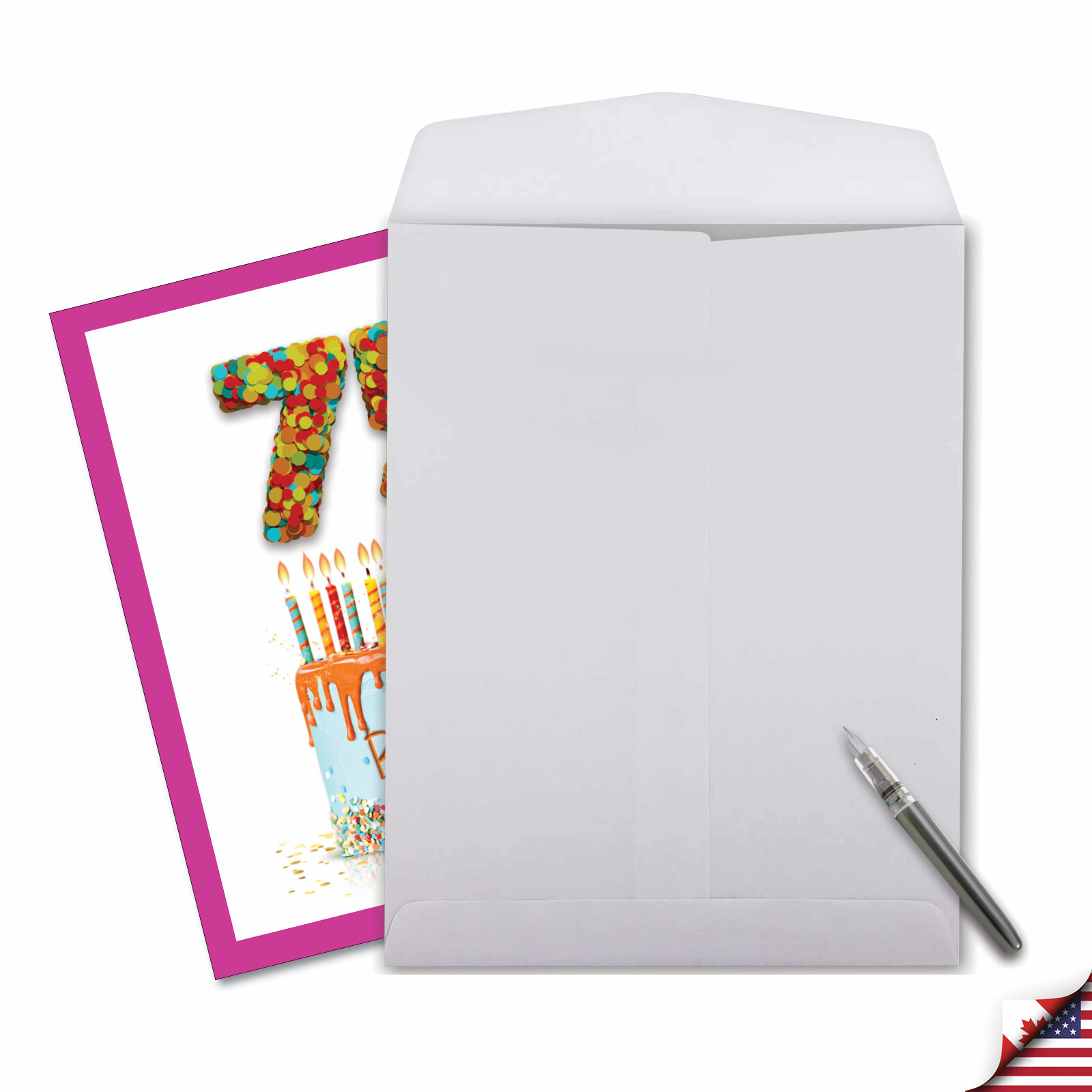 75th Birthday Card (8.5 x 11 Inch) – Milestone J7060TMBG