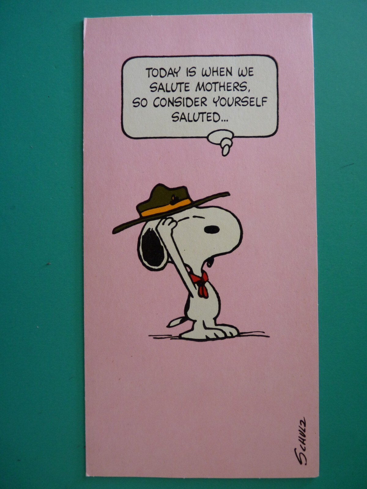 Peanuts Snoopy Mother’s Day Greeting Card For Any Mom Hallmark No Envelope