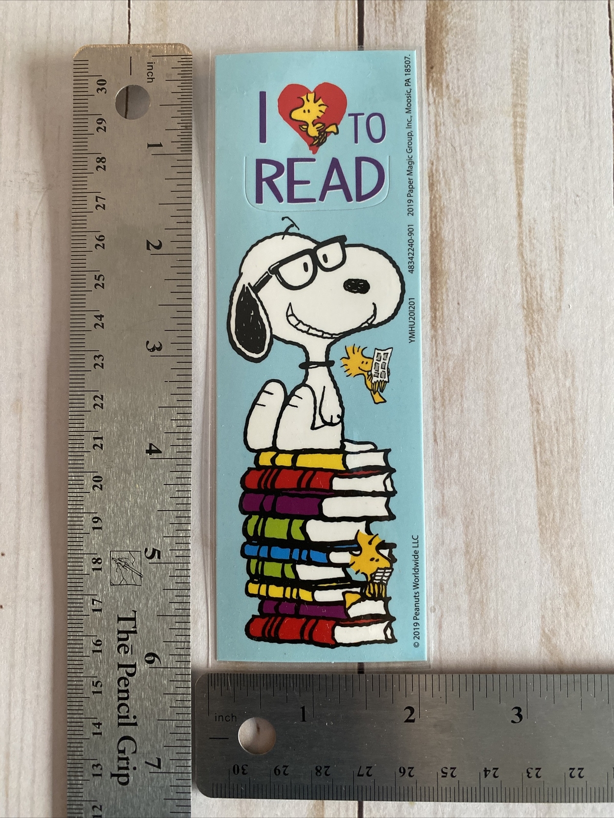 Set Of 3 Snoopy Woodstock Peanuts Laminated Bookmarks Reading Space All Stars