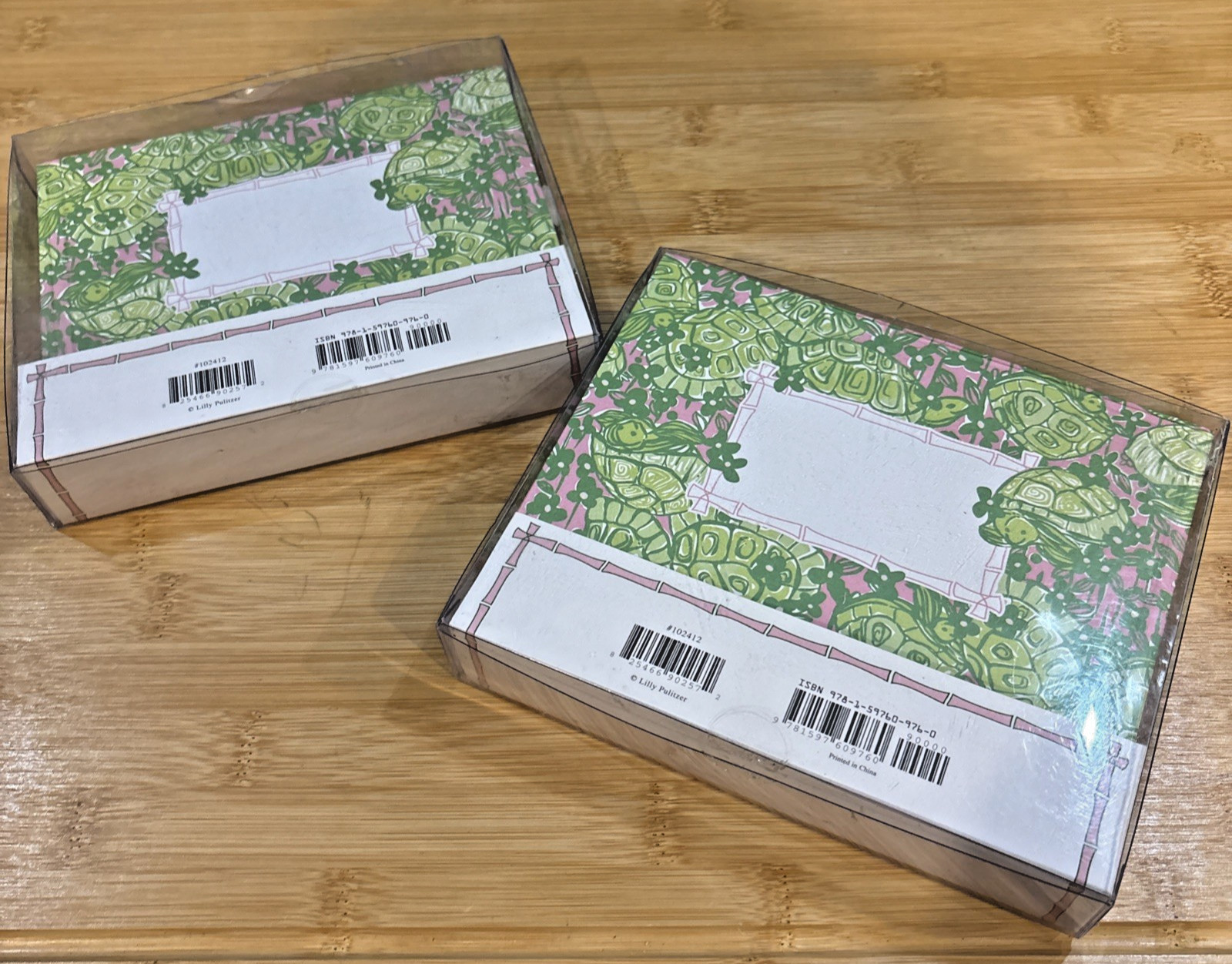 Lilly Pulitzer Set of 2 Desert Tort Fill-In Party Invitations with Envelopes NIP