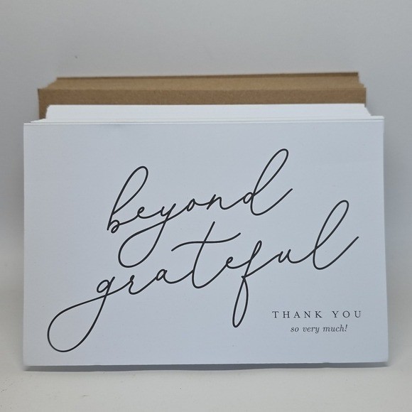 85 Wedding Blue & Gold Napkins & 25 Thank You Cards